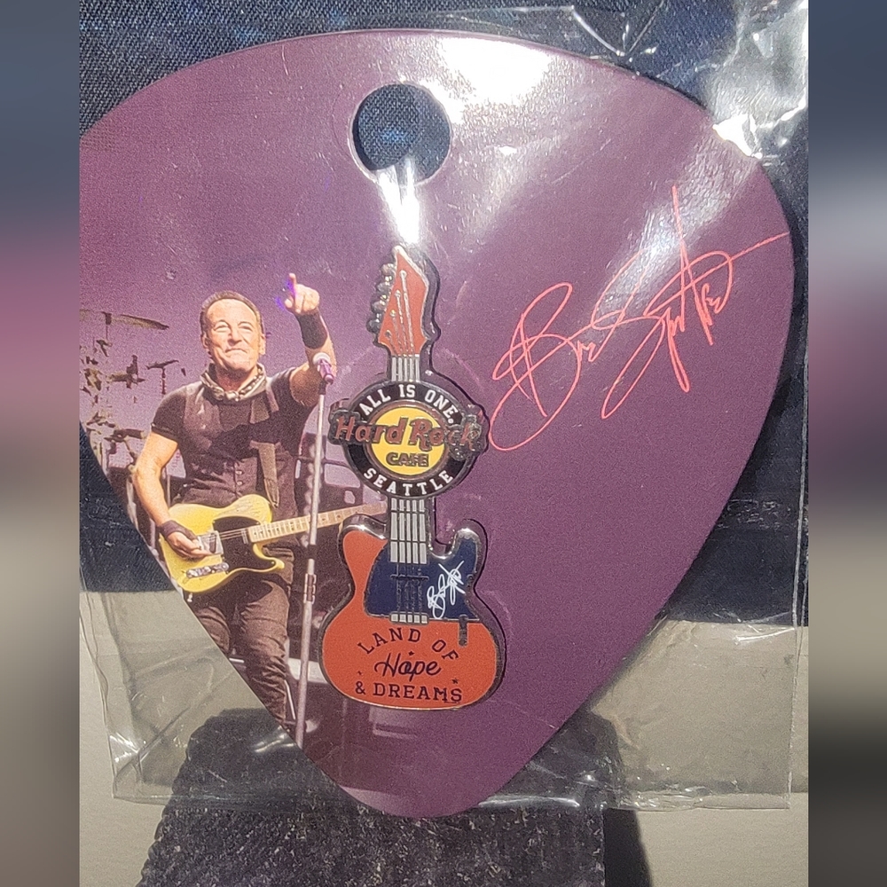 Hard Rock Seattle Limited Edition Bruce Springsteen Collectors Pin*EXTREME RARE*